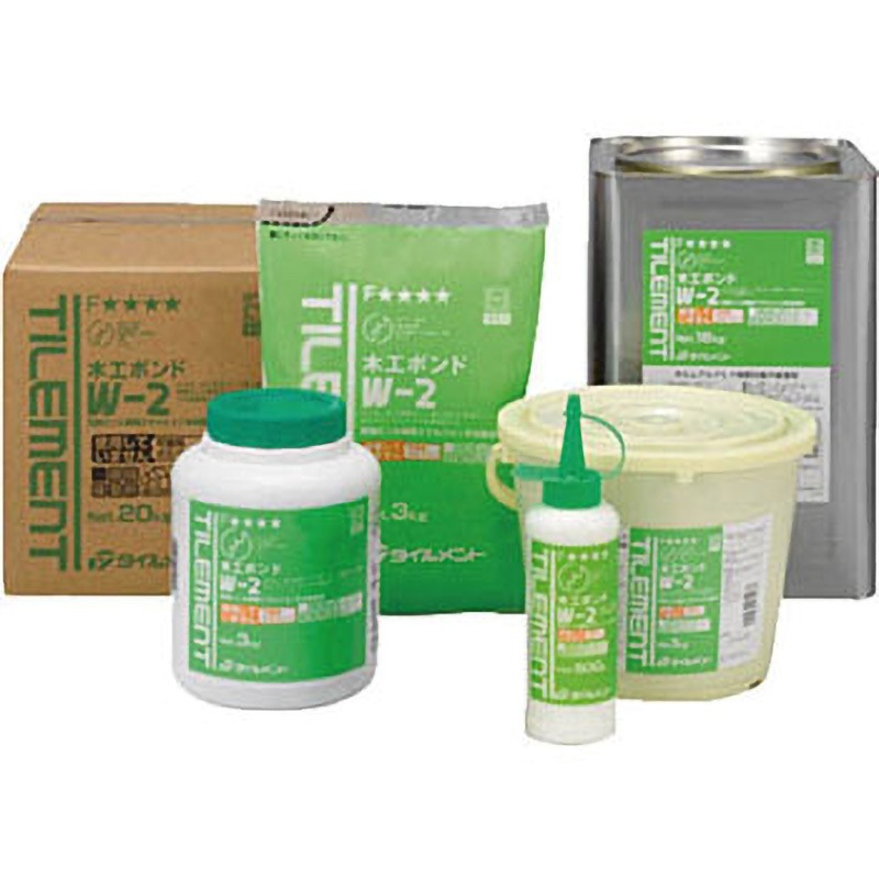 23000032 W-2 3kg ポリ容器 1セット(6缶) タイルメント 【通販モノタロウ】