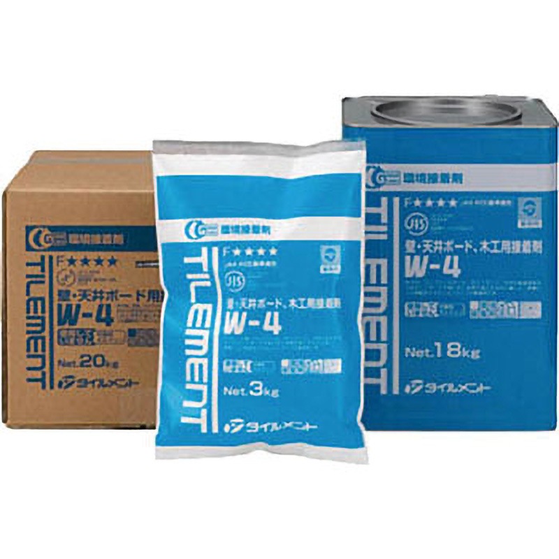 23210202 W-4 エコ 20kg ダンボール 1缶 タイルメント 【通販モノタロウ】