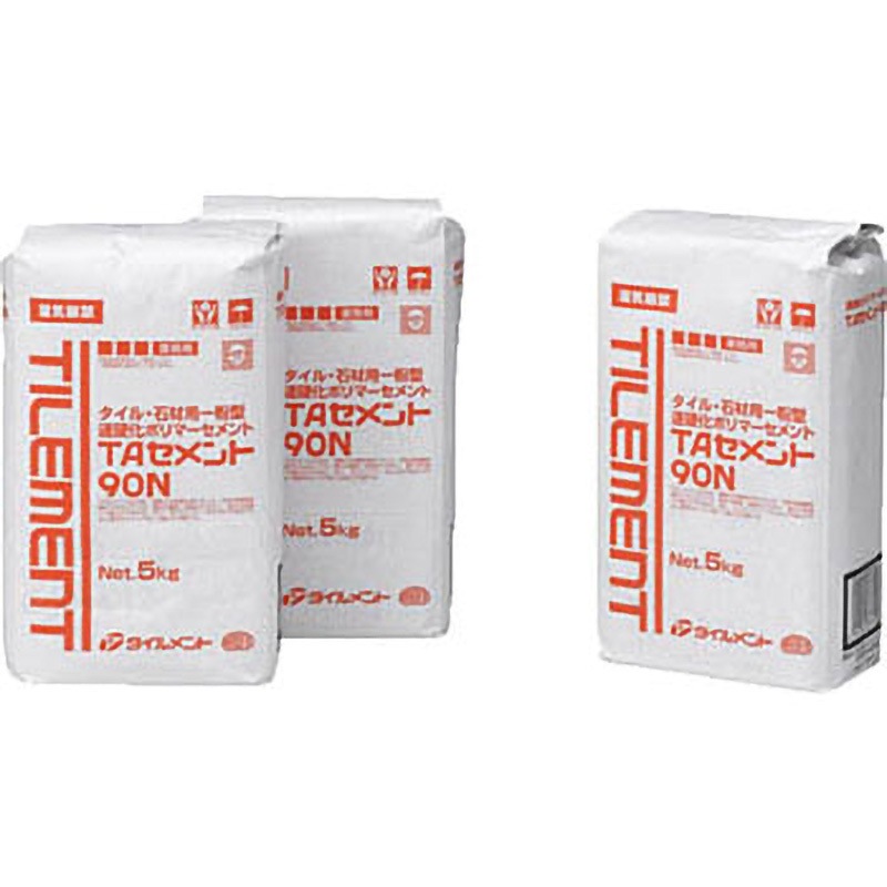 37610050 タイル用接着剤 TAセメント90N 5kg 1セット(4個) タイルメント 【通販モノタロウ】