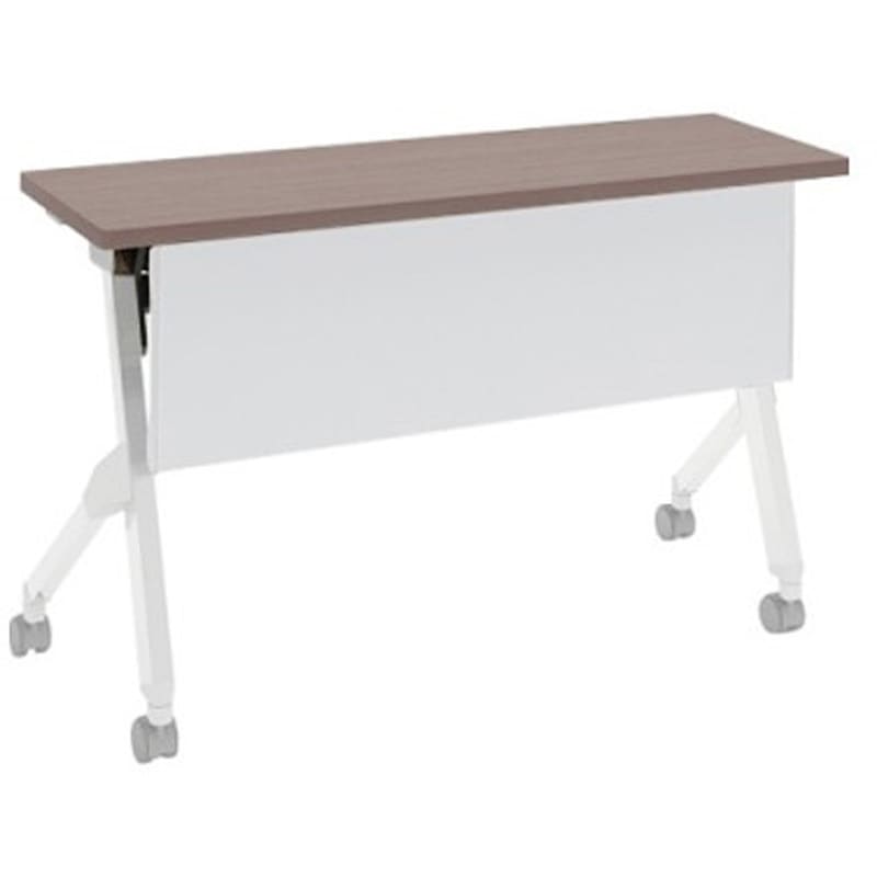 81F1LK MX62 フラプター ホワイト脚 棚板無 幕板付 オカムラ(岡村製作所) メラミン化粧板 キャスター有 プライズウッドミディアム  81F1LK MX62