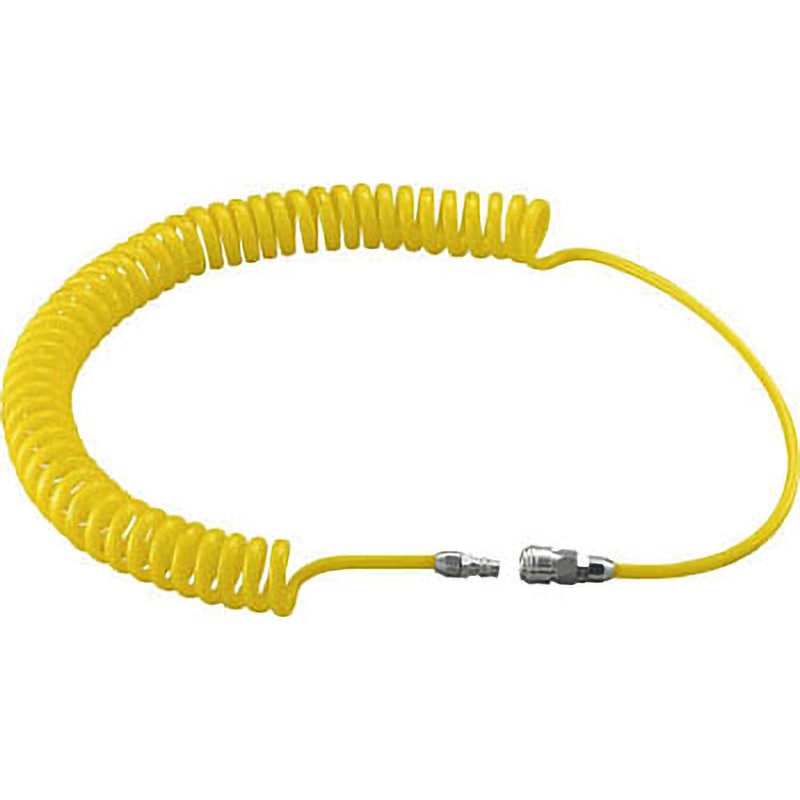 CCH1208-8-X ポリウレタンコイルチューブ 12x8 8M NAC(長堀工業) 黄色 金具無し 長さ7500mm 1本 CCH1208-8-X 6,214円