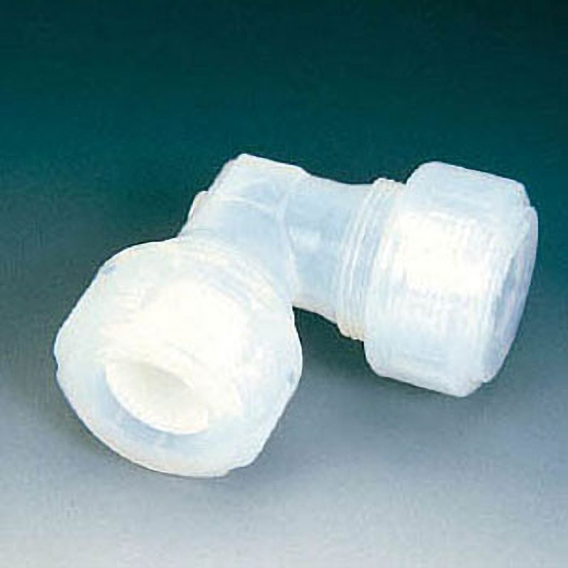 NR1046-009 PFAユニオン・エルボー(Fロックシール) LFU-3/4 フロンケミカル 1個 NR1046-009