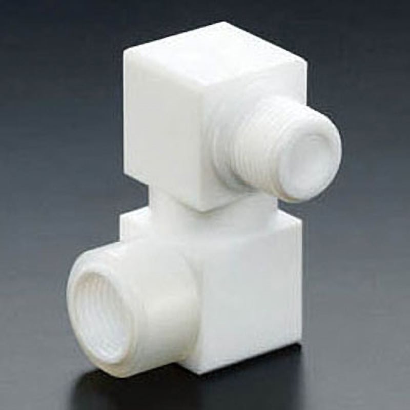 NR1653-007 PTFE フレキシブルオス・メスジョイント RC3/8×R1/2 フロンケミカル 1個 NR1653-007