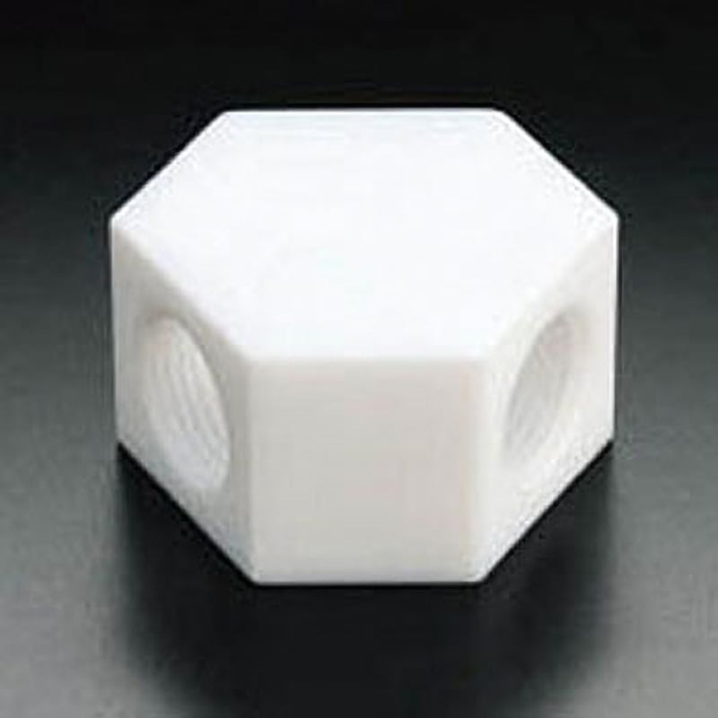 NR1660-002 PTFER Y字ソケット RC3/8 フロンケミカル 1個 NR1660-002