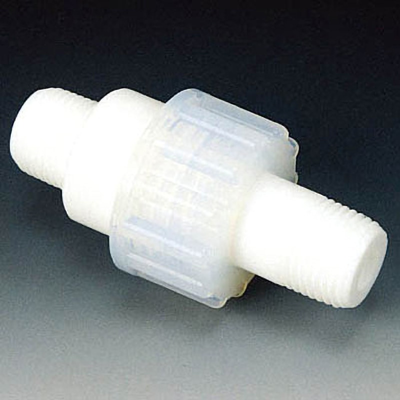 NR1291-002 PTFE 分離型オスネジユニオン R3/8 フロンケミカル ストレート