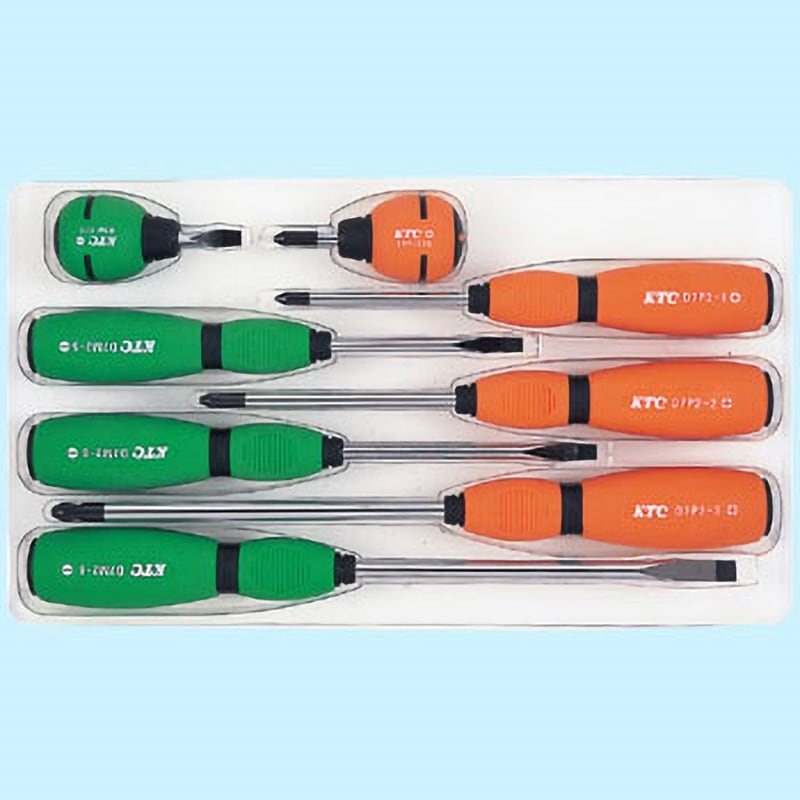 アースハート 3点セット TD2798 ソフトドライバセット 貫通タイプ KTC エラストマー樹脂 クロム