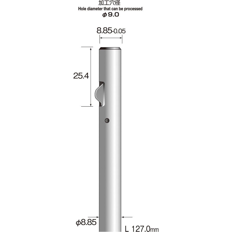 KA4025 ミニモ ストレートホールバー 超硬ブレード ミニター 外径9mm軸径6.35mm全長127mm  KA4025 29,237円