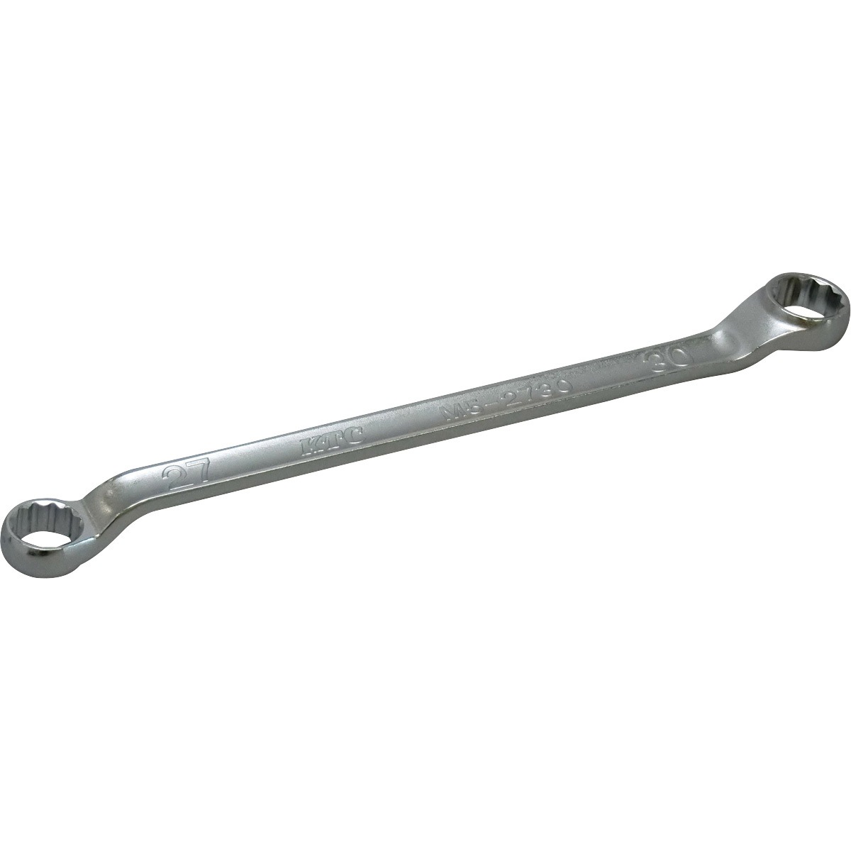 M5-2730 45°×6°ロングめがねレンチ KTC オフセット型 寸法S<sub>1</sub>27mm S<sub>2</sub>30mm  M5-2730