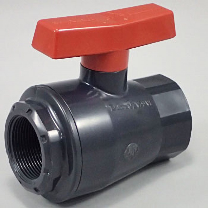 LV40N エスロンロックボールバルブ(コンパクト型ボールバルブ) ネジ式 セキスイ T形 接続Rc ストレート 材質(ボール)PVC 呼び径(B)1-1/2  LV40N