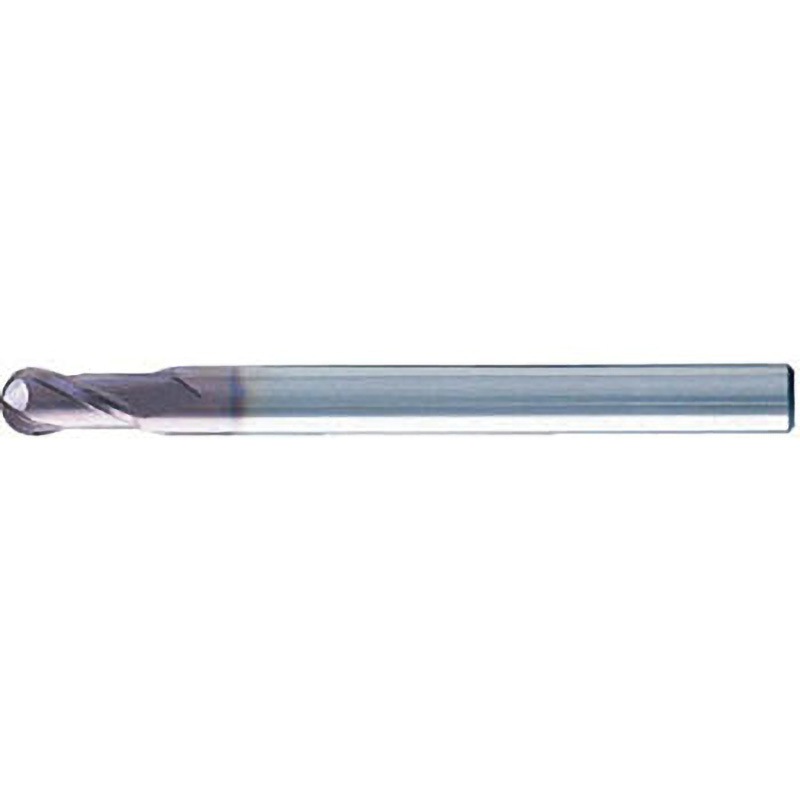 08-00500-00165  (MSB230 R1.65) 無限コーティング 2枚刃ボールEM MSB230 NS(日進工具) 超微粒子超硬製 刃径3.3mmシャンク径6mm刃長5mm