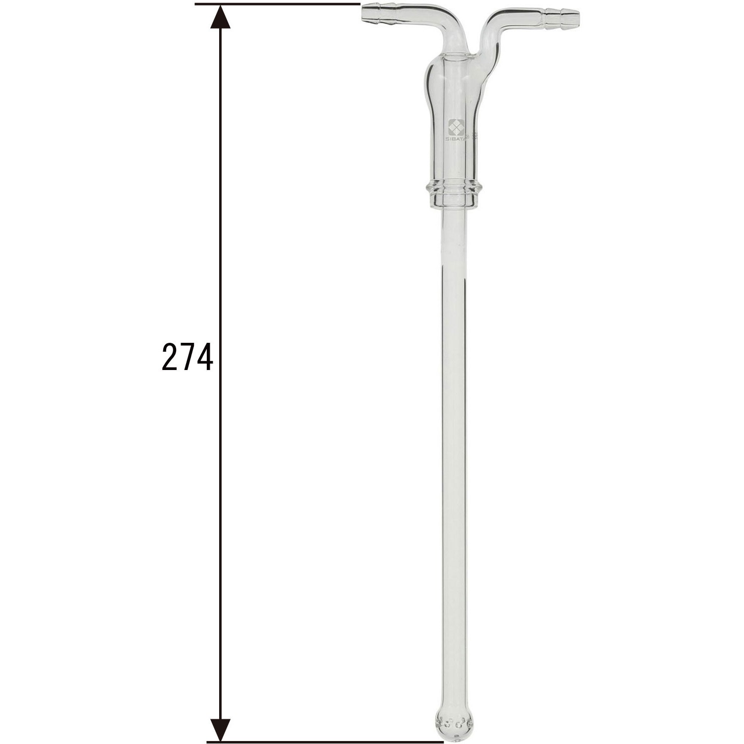 ねじ口洗浄びん 中管 ムエンケ式 SIBATA(柴田科学) ガス洗浄瓶 【通販