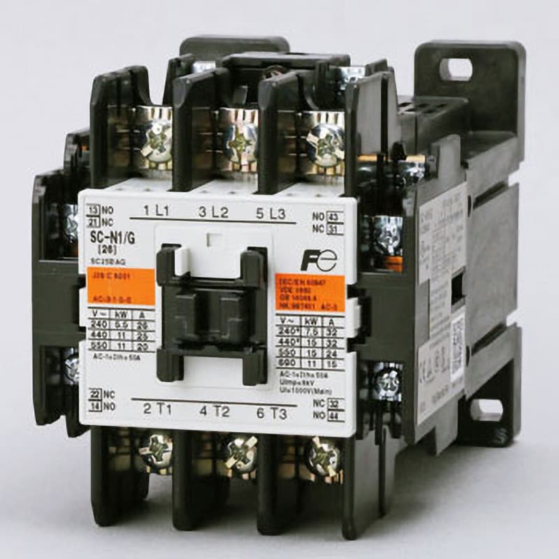 電磁接触器 富士電機 標準形電磁接触器 ケースカバー無 SC-N2S コイルAC100V - 1