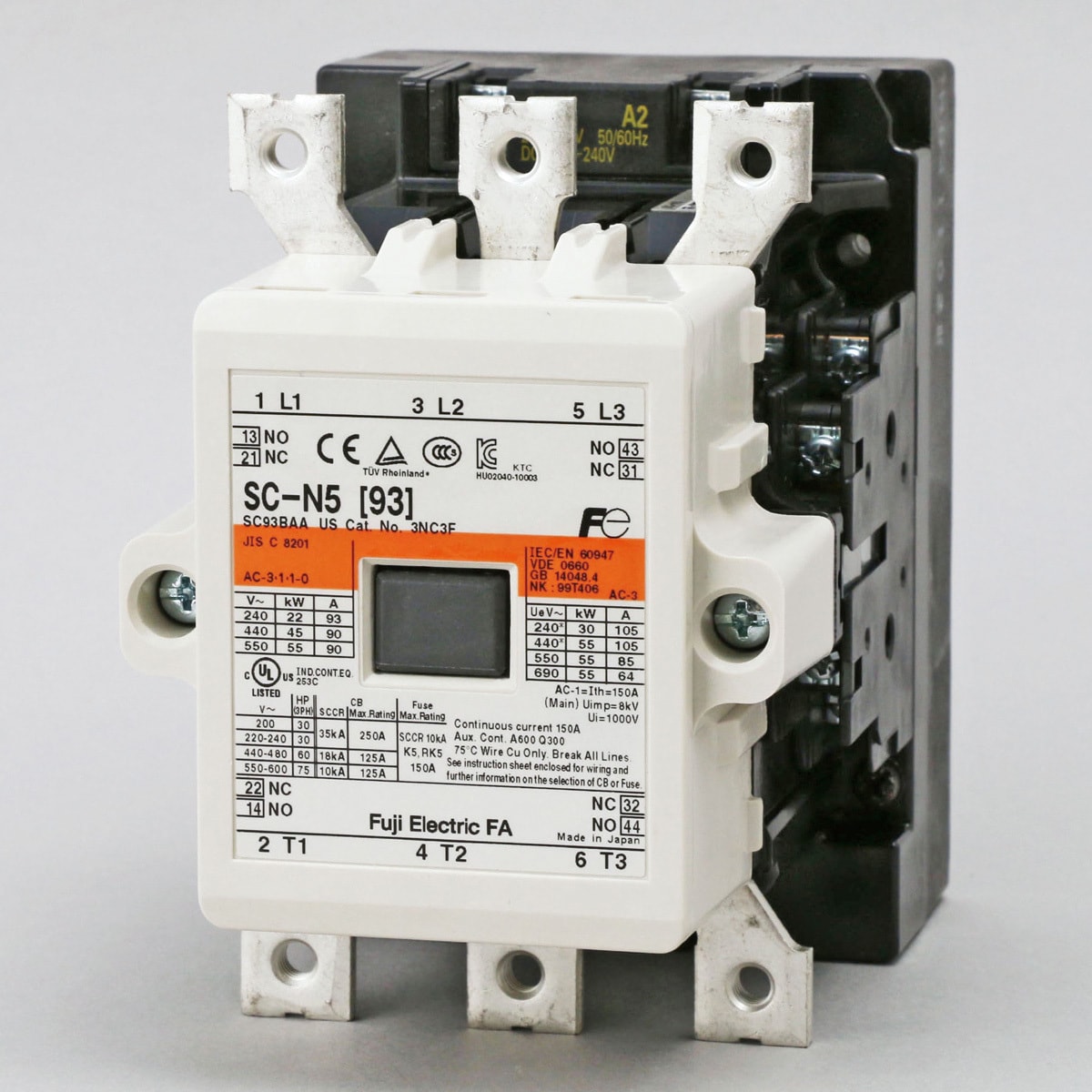 【即納通販】未使用 FUJI 富士電機 標準型電磁接触器 SC-N5 [93] 200V マグネットスイッチ 2A2B SC93BAA スイッチ、開閉器