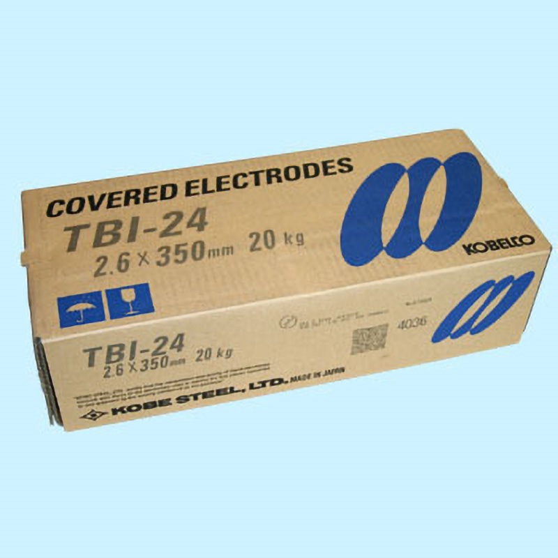 TBI-24 軟鋼～550MPa級鋼用溶接棒 神戸製鋼 棒径2.6mm棒長350mm 1箱(20kg) TBI-24