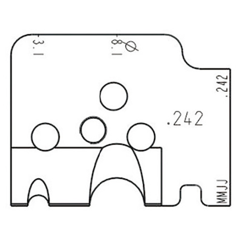 708 242 3 0 ヨーロッパサイズストリップ替刃 RENNSTEIG(レンシュタイグ) 1枚 708 242 3 0