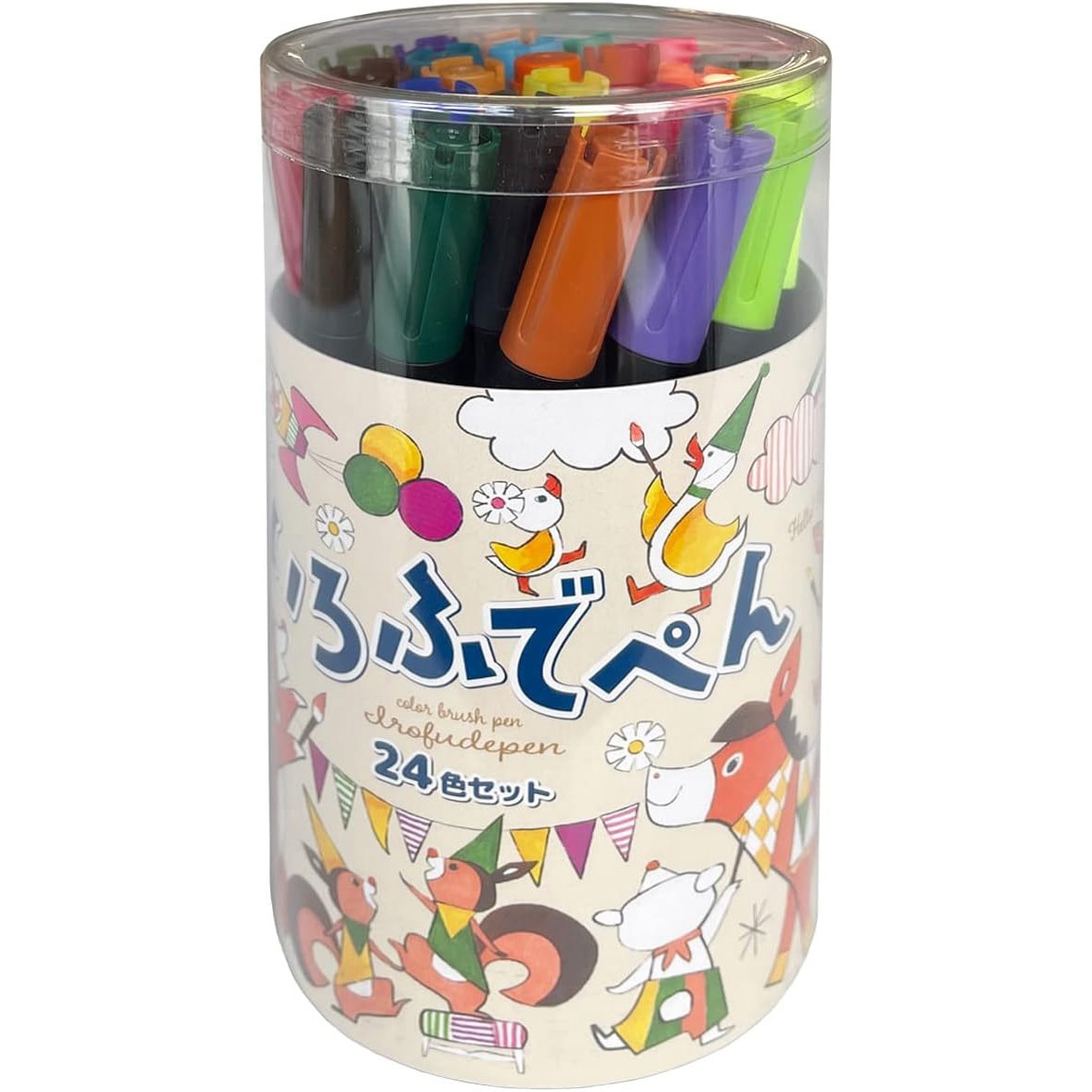 KE-AC34-24N いろふでぺん(カラー筆ペン) 1セット(24色) コクヨ 【通販 