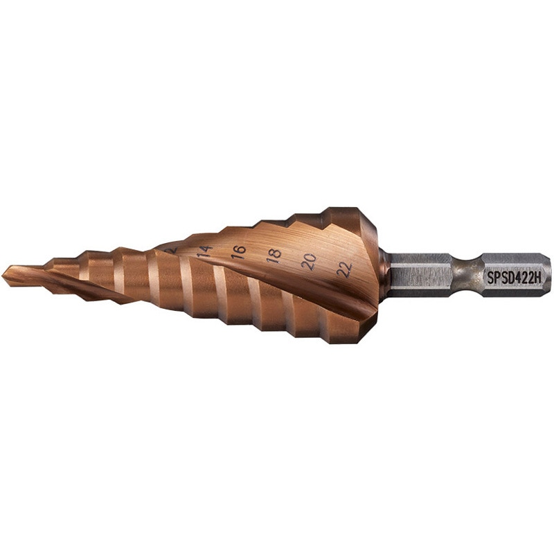 SPSD422H スパイラルステージドリル LOBSTER(ロブスター/エビ印/ロブテックス) 窒化アルミクロムコーティング製