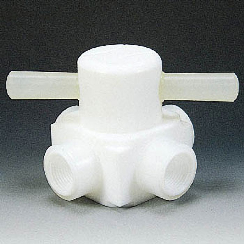NR0008-001 PTFE メス四方バルブ圧入型 RC1/4 1個 フロンケミカル 【通販モノタロウ】