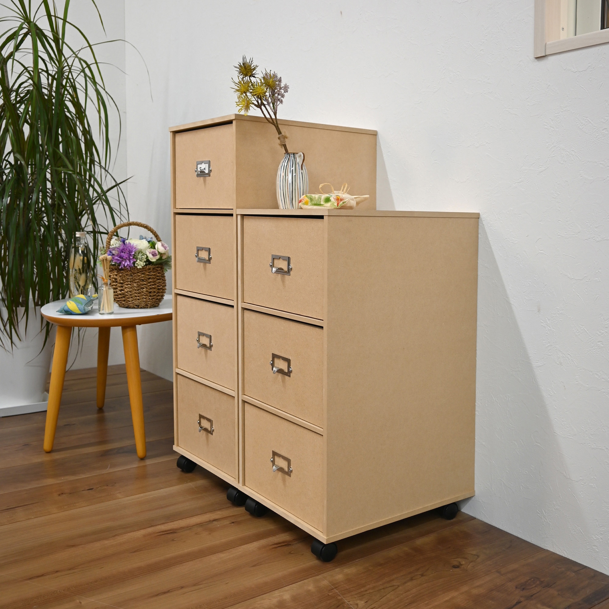 NC-3 NA ナチュラルチェスト フクダクラフト 3段 高さ560mm幅265mm奥行