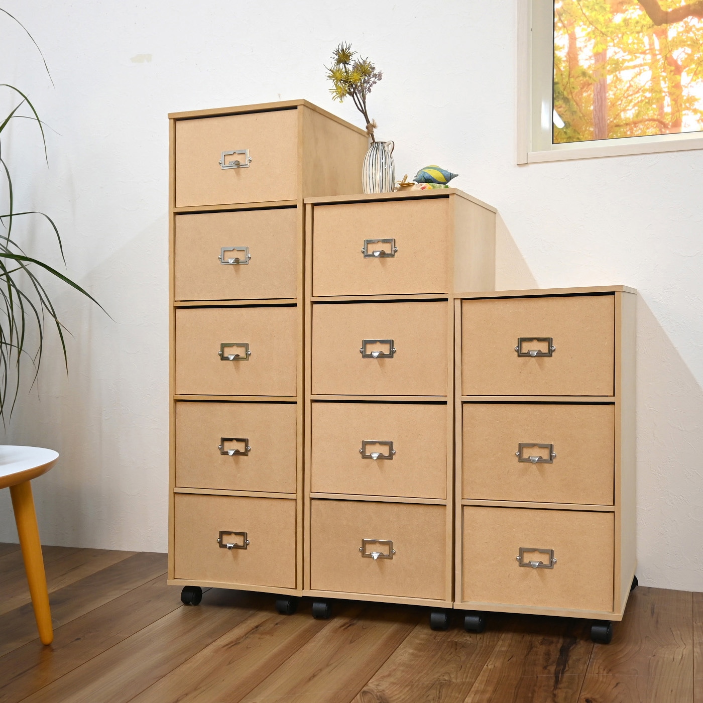 NC-3 NA ナチュラルチェスト フクダクラフト 3段 高さ560mm幅265mm奥行