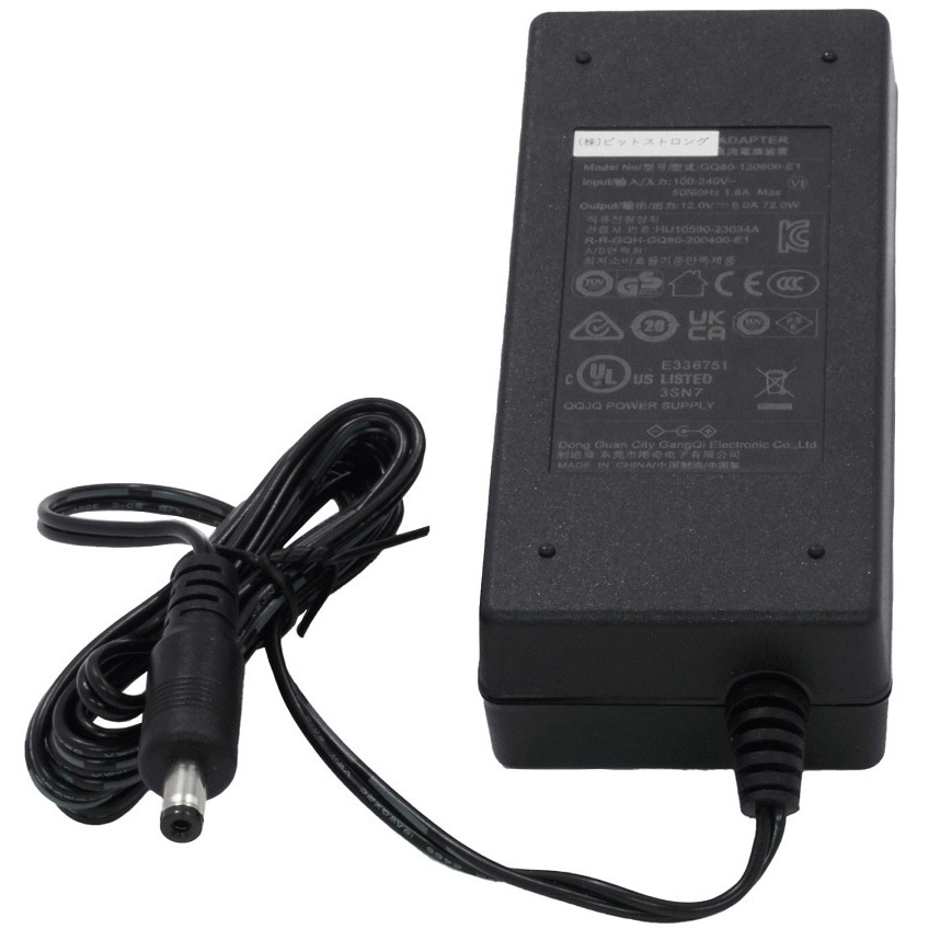 BS-GQ80-120600-E1 ACアダプター ACケーブル別売り 12V bitstrong 出力