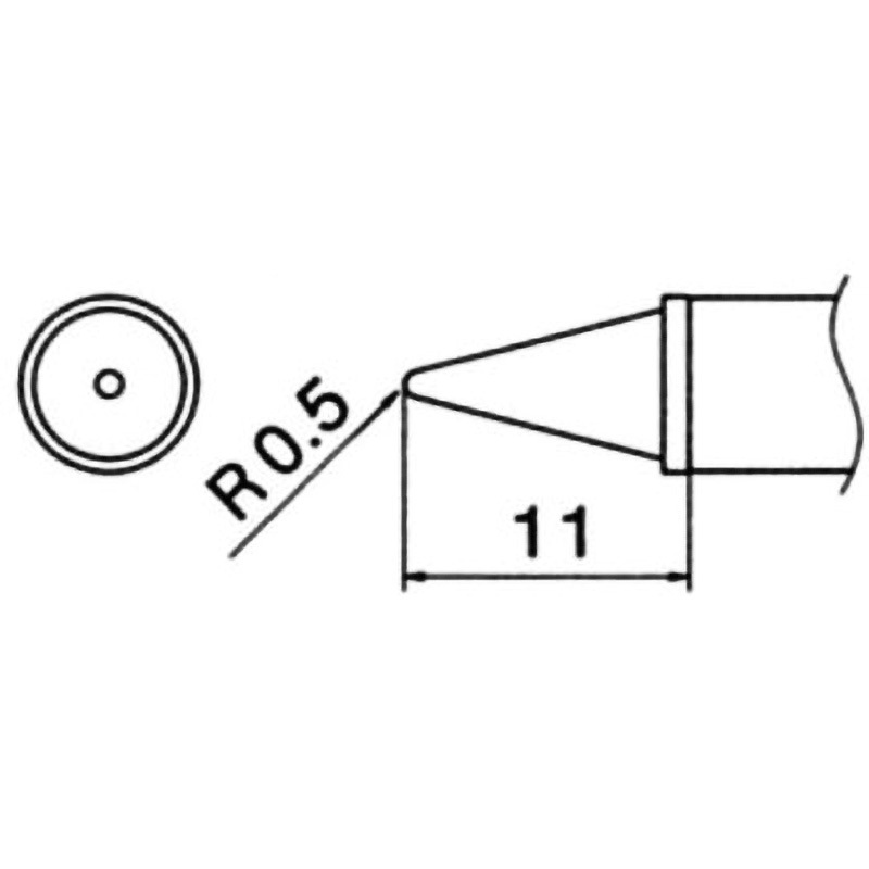 T12-WB2 こて先(T12・鉛フリーはんだ対応) HAKKO(白光) B型 高熱容量