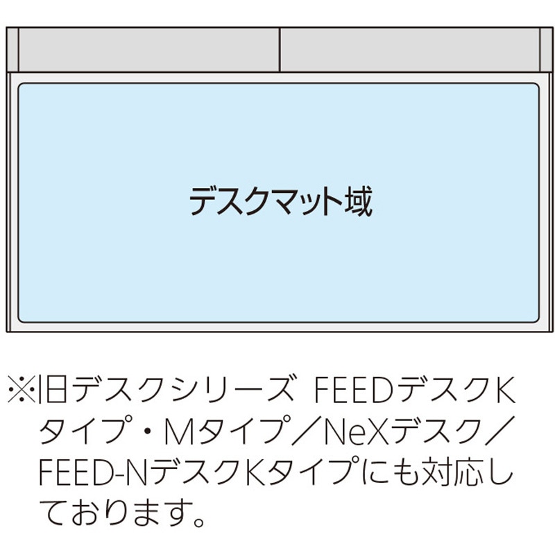 7-341-5202 環境対応デスクマット SCAENA(スカエナ)・Kタイプ共通 ダブル 1枚 内田洋行 【通販モノタロウ】デスク・テーブル