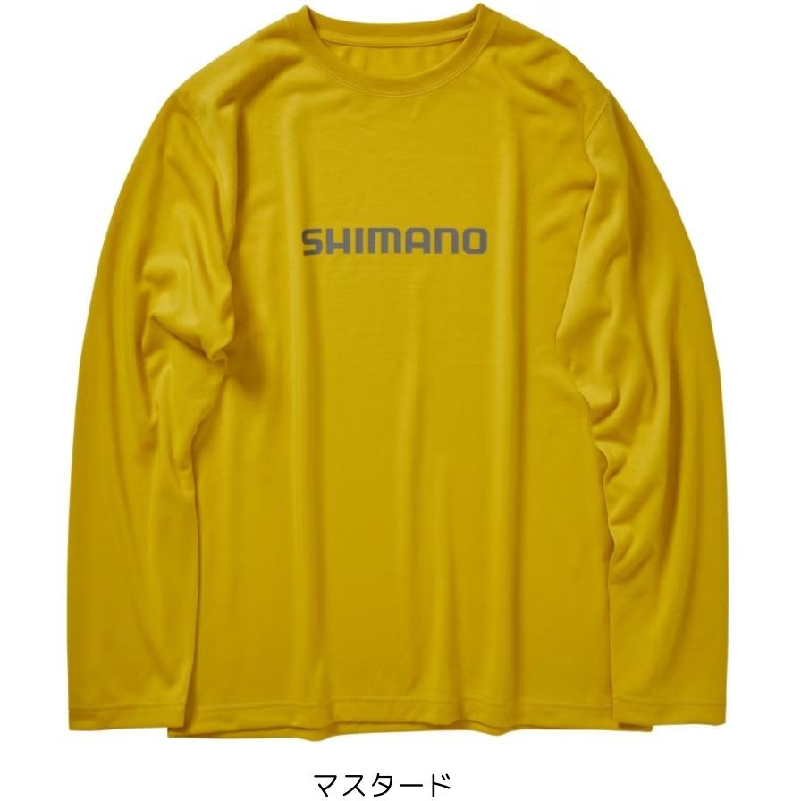 Mサイズ SH-011X ドライロゴTシャツ ロングスリーブ SHIMANO(シマノ
