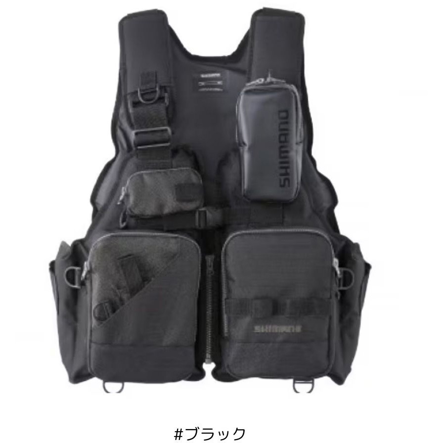 #ブラック VF-024U ゲームベスト SHIMANO(シマノ) フリーサイズ