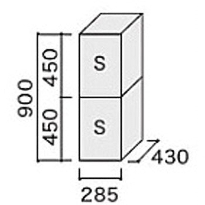 KS-TL07R03A-BK 宅配ボックス(Nasta Box FRONT) 宅配ユニット 1個