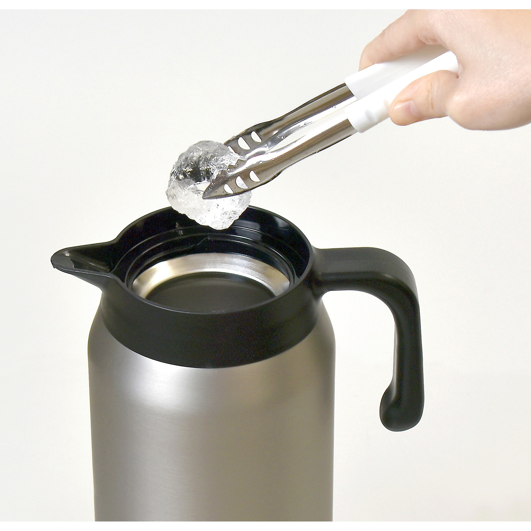 K-10862 RoBu 卓上ポット パークレーン シルバー色 容量1L K-10862