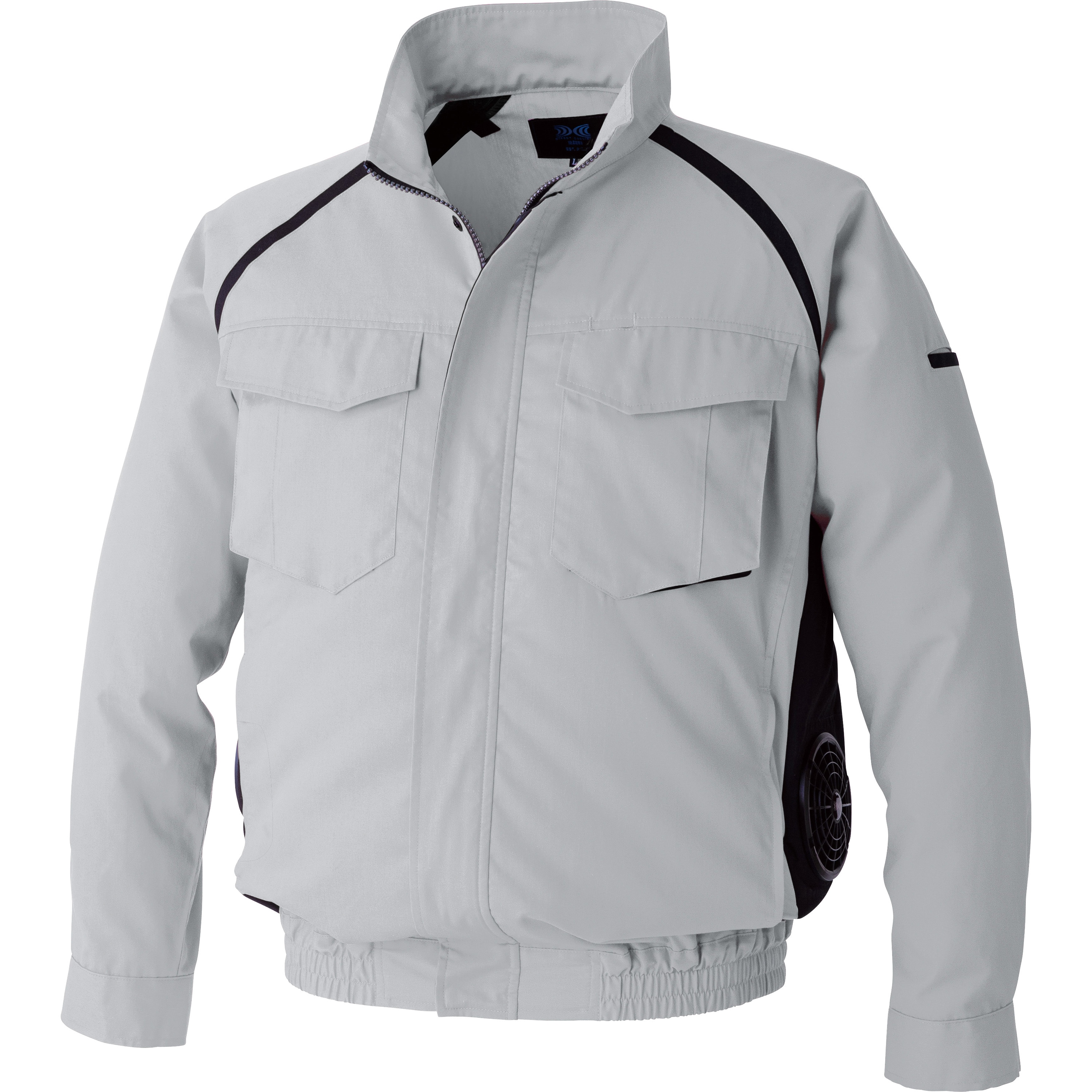 空調服 長袖ブルゾン KU92400 LL シルバー 24Vファンバッテリー KU92400K30S2 空調服 長袖ブルゾン(横ファン)”KU92400” 空調服 服のみ