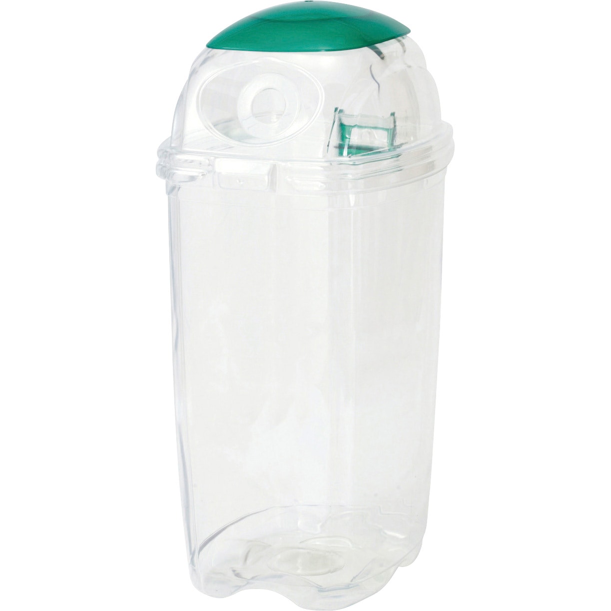 TPDC6G 透明エコダスター 積水テクノ成型 本体+フタ 容量60L グリーン色