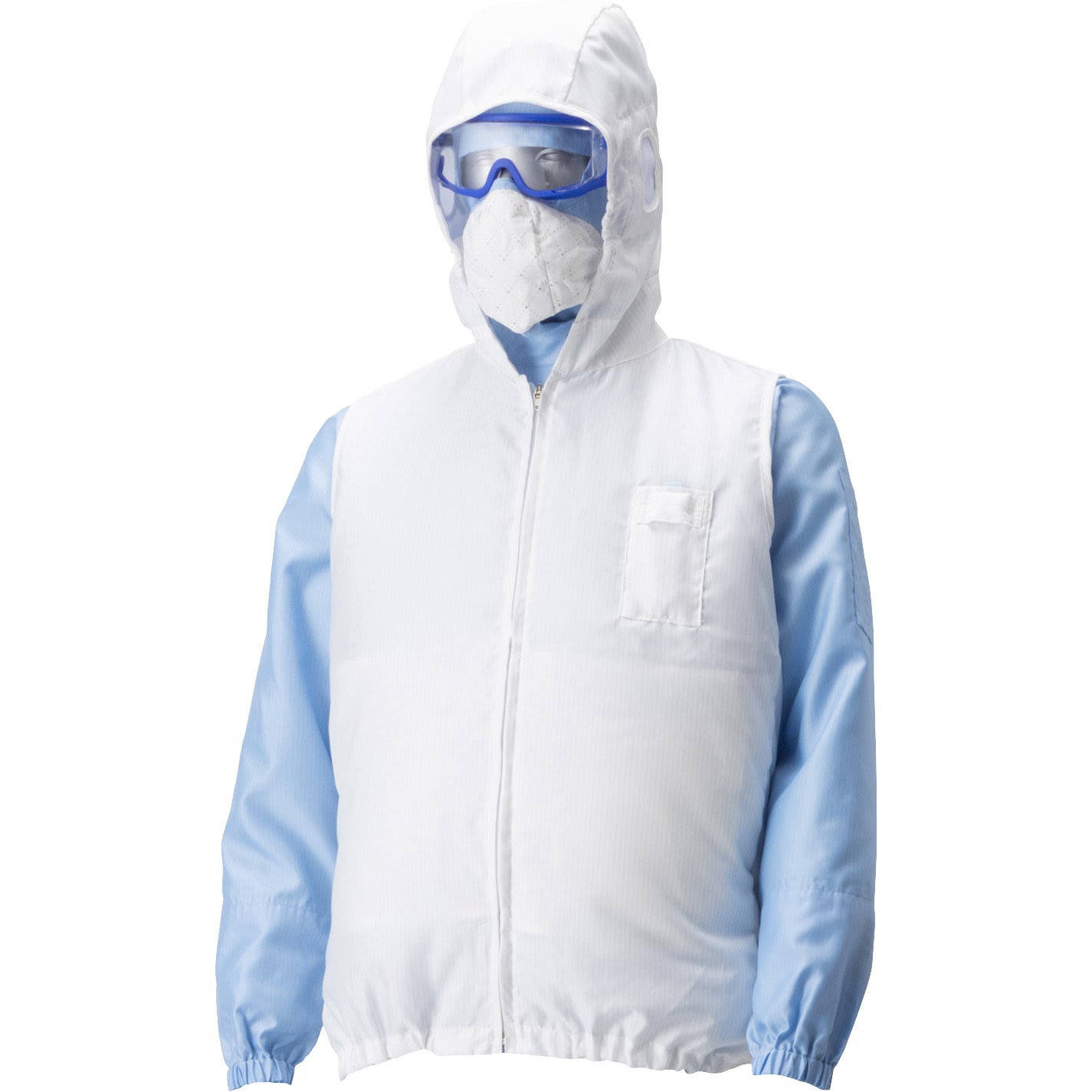 フード付きベスト 白 古着 ダウンベスト 大きいサイズ L-5XL メンズ