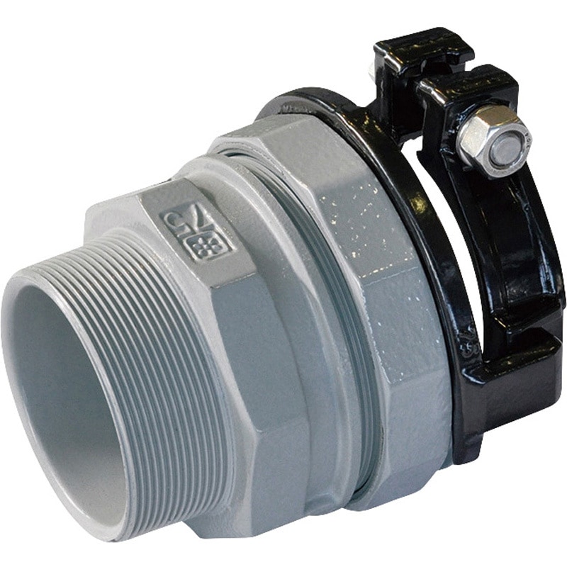 SKX-OS-75 SKXおねじ付ソケット 鋼管用 川西水道機器 バーミキュラ鋳鉄