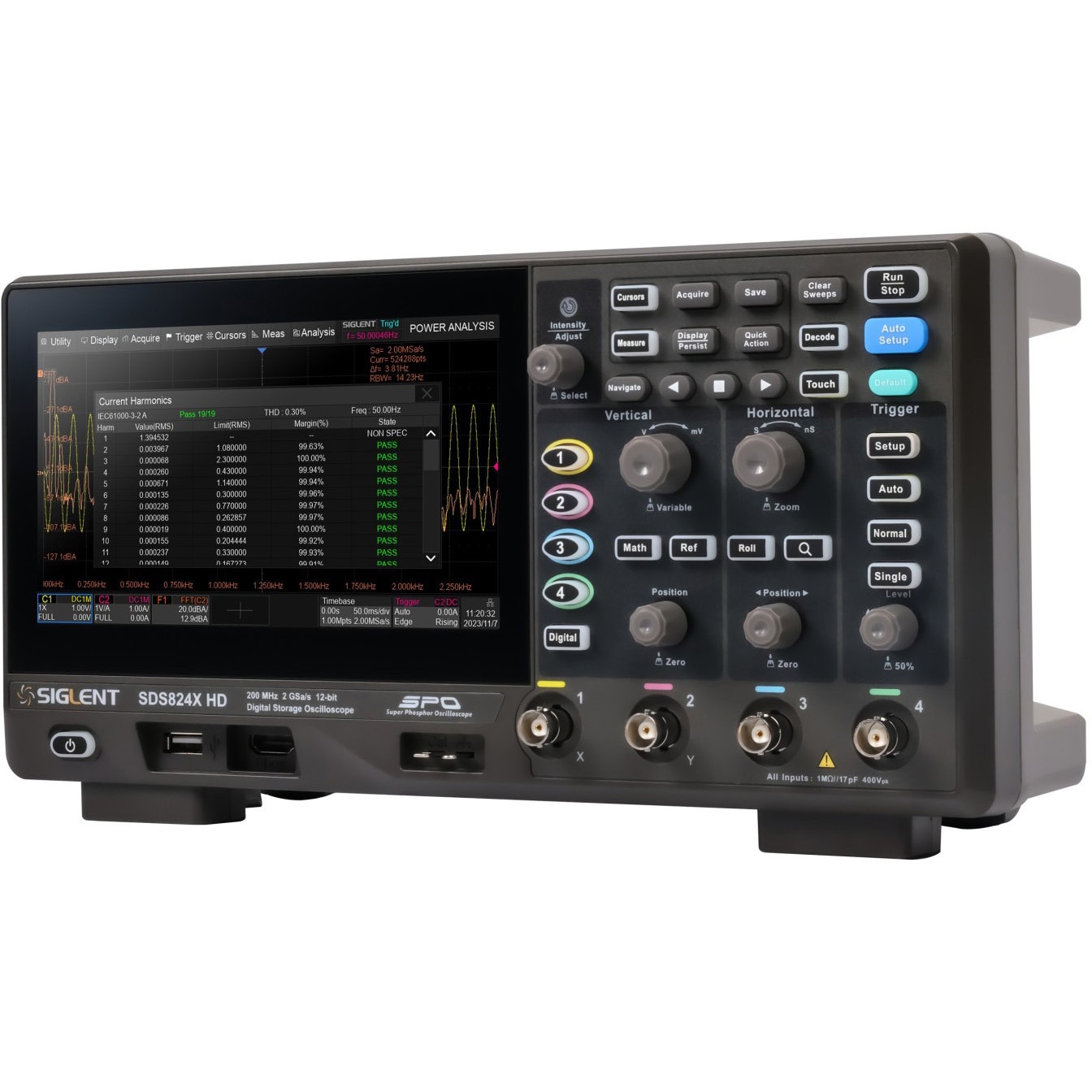 SDS824X HD 高分解能オシロスコープSDS800X HDシリーズ SIGLENT