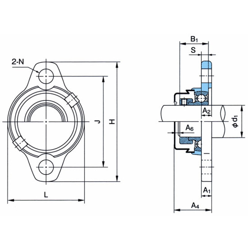 MUFL002C ベアリングユニット UFLタイプ MUFL002C 1個 NACHI(不二越) 【通販モノタロウ】