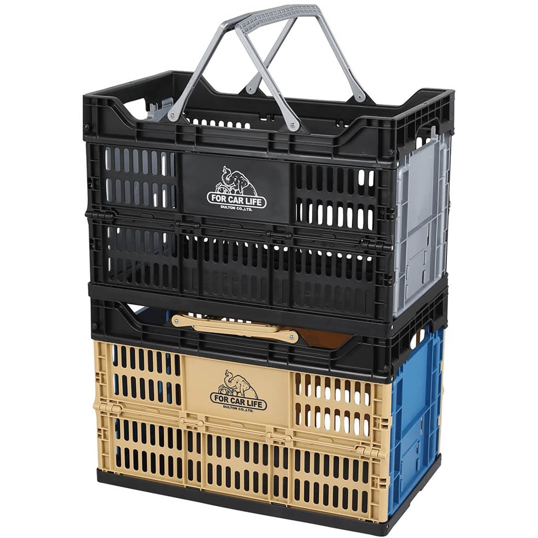 V22-0505BK/SV FOLDING SHOPPING BASKET(フォールディングショッピング
