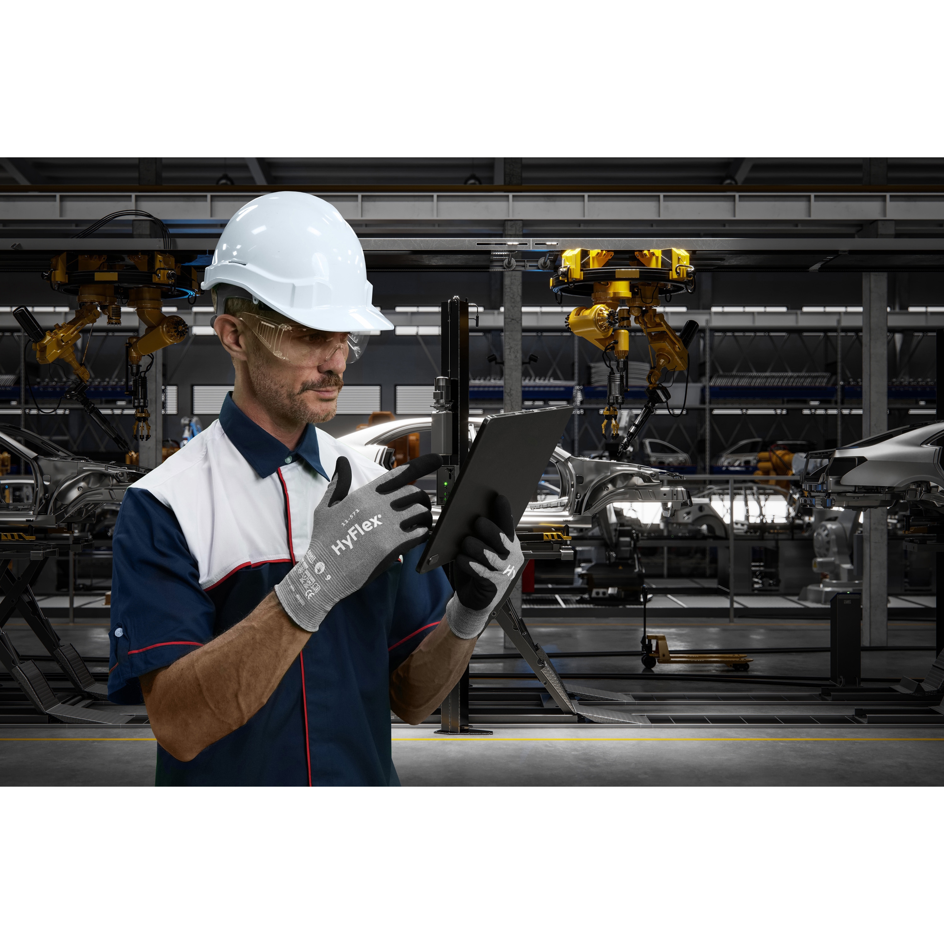 11-571-10 耐切創・静電気対策手袋 ハイフレックス 11-571 アンセル 15