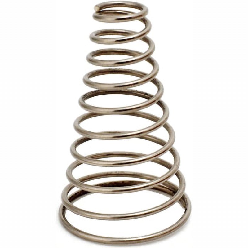 F7720 円錐ばね サミニ 線径1.2mm自由長40mm 1袋(2個) F7720