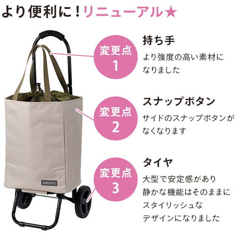 559840 ショッピングカート TOTE(トート) 保温 保冷 22L COCORO