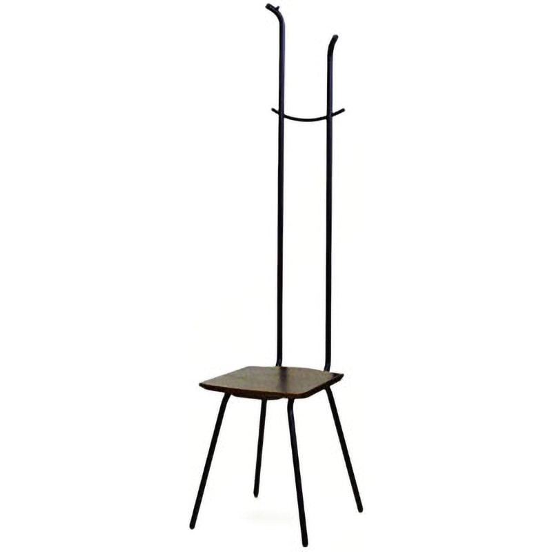 HCM-3813 ハンガーチェア ミスカンサス ルネセイコウ 寸法340×360×1300mm ダークブラウン/ブラック色