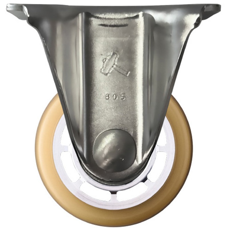 540SSR-BAU65 プレート式キャスター 低床式重荷重用 固定 ウレタンB車 ステンレス ハンマーキャスター 65径