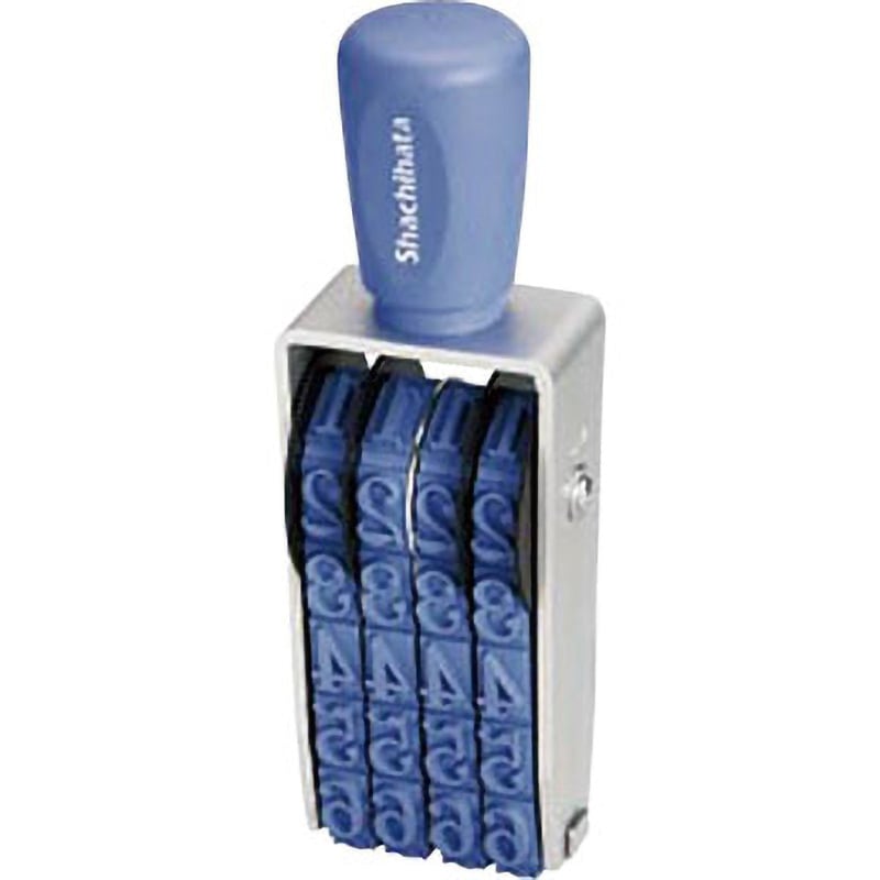 シヤチハタ 欧文４連　初号　明朝体 CF-40M シヤチハタ 回転ゴム印 欧文4連 シヤチハタ 回転ゴム印 エルゴグリップ