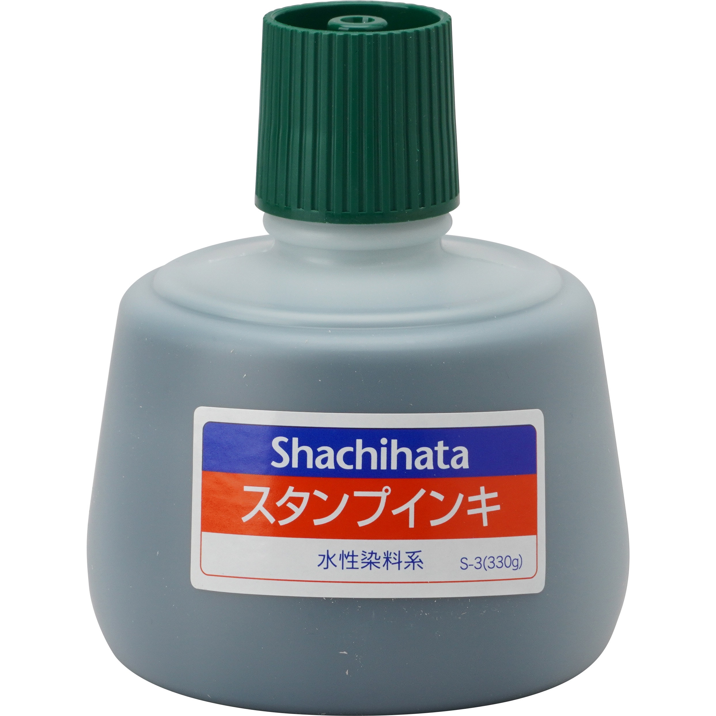 S-3 スタンプインキ(ゾルスタンプ台専用) 大瓶 シヤチハタ インク色:緑
