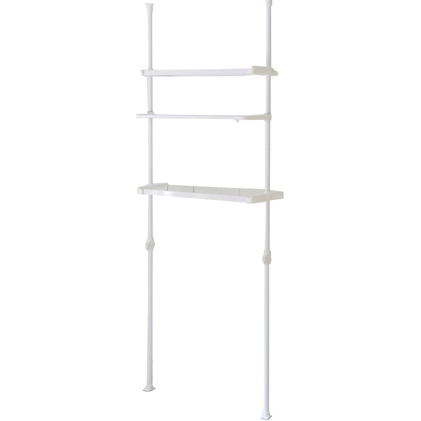 WJL-HK2(WH) 防水パン対応 ランドリーラック 突っ張り  幅82 YAMAZEN(山善) 高さ190-260cm 1個