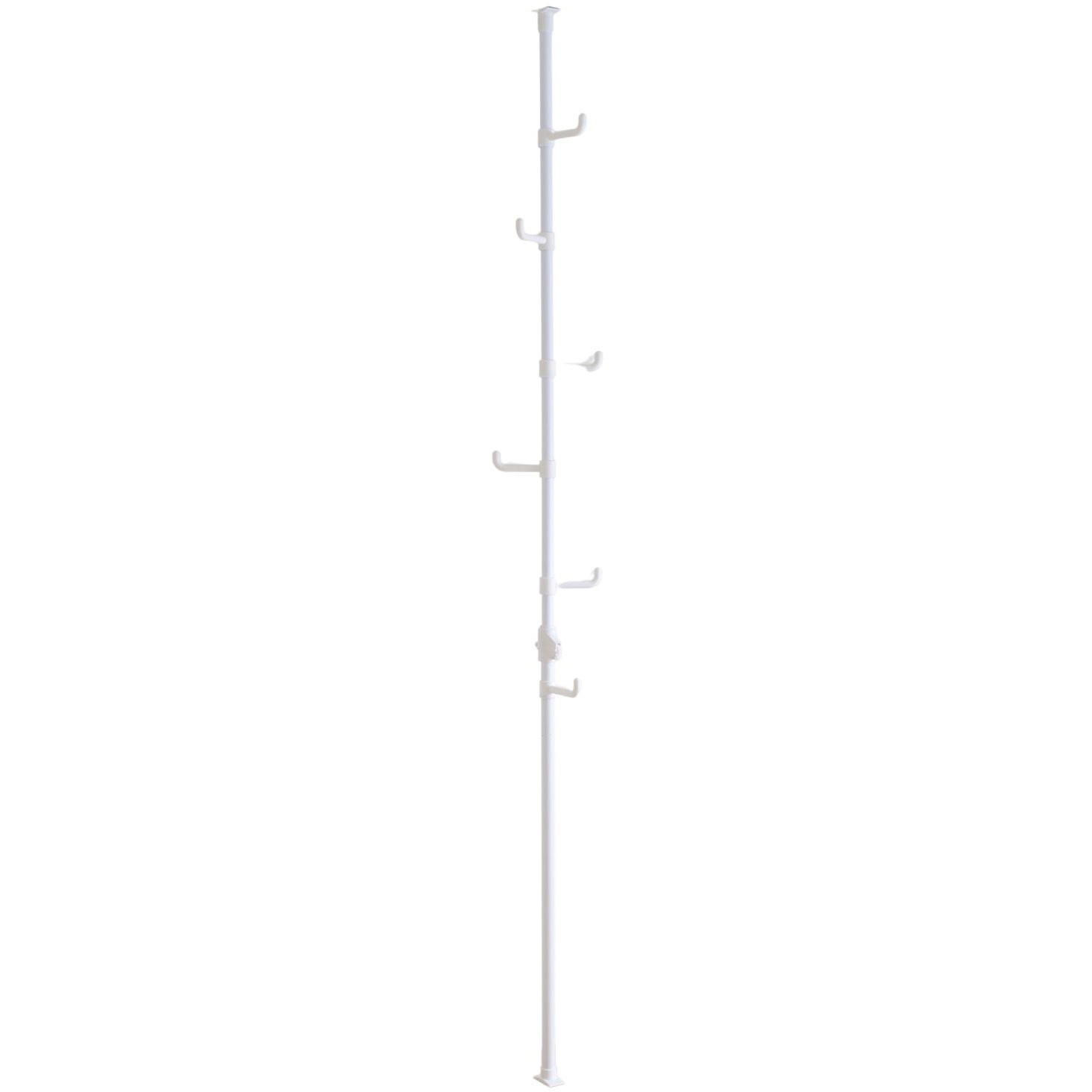 WJ-401M(MWH) 突っ張り ハンガーラック 収納 YAMAZEN(山善) ホワイト色