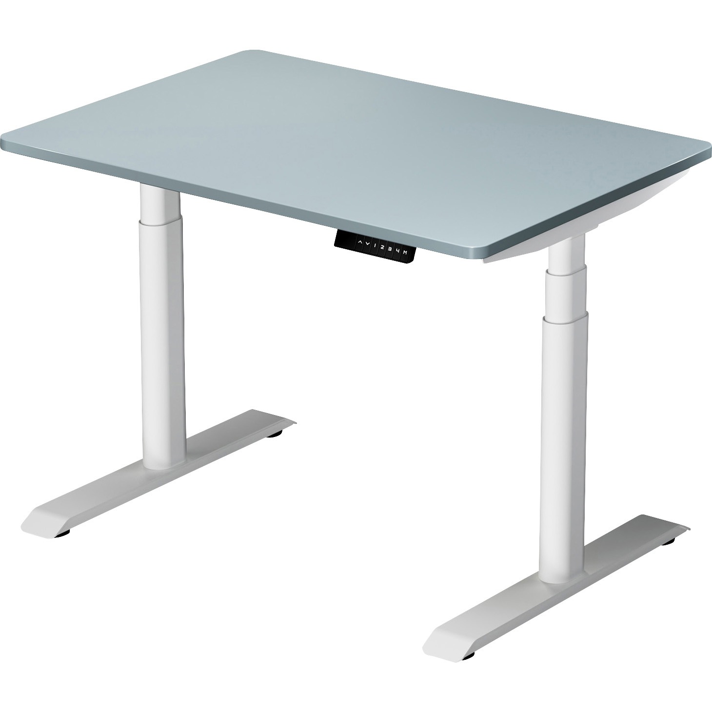 ELD-T1000(BLGY/WH) 電動昇降デスク ハイエンドモデル メモリー機能付き 幅100/120/140 奥行70 高さ57-117cm YAMAZEN(山善) 幅100cm