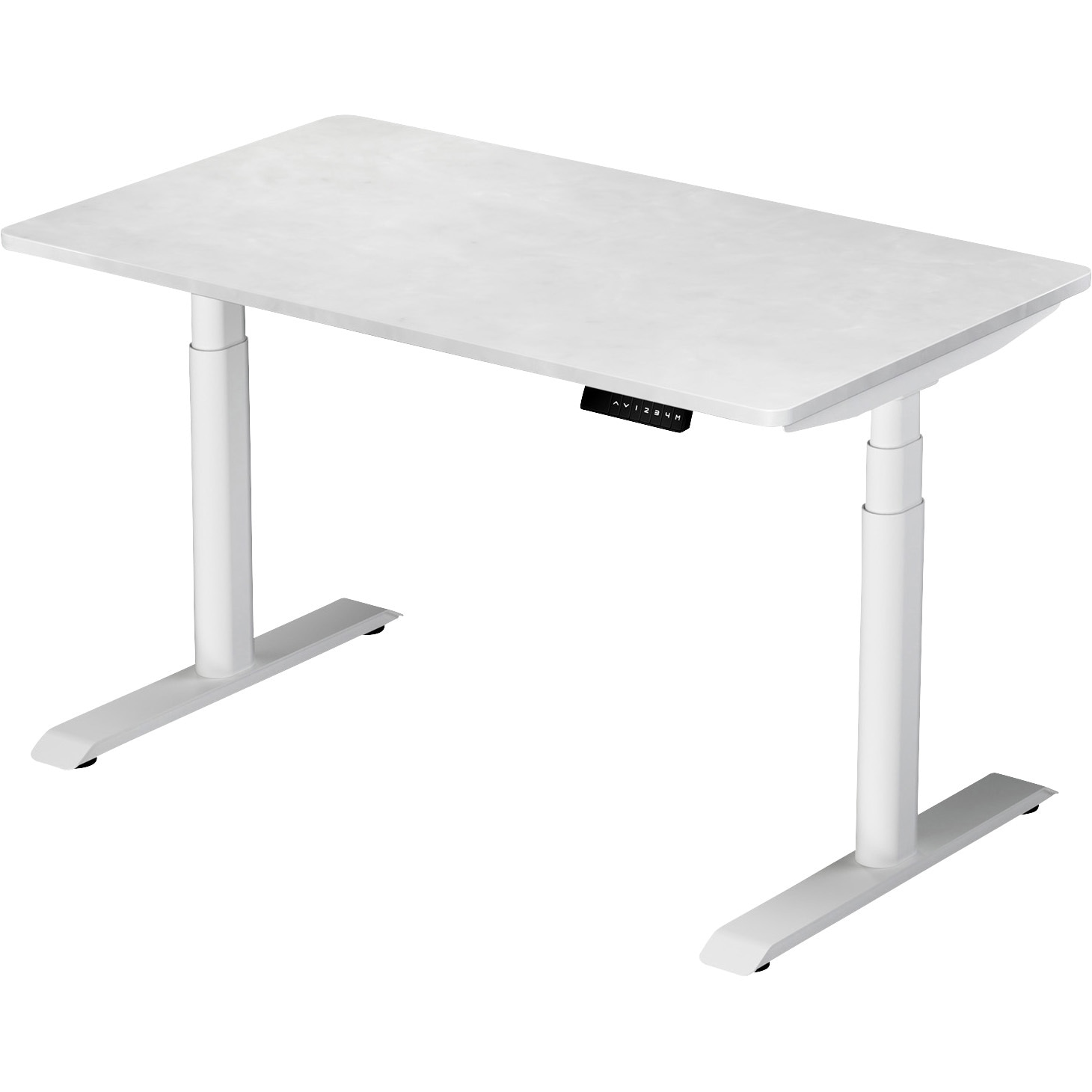 ELD-T1200(SLGY/WH) 電動昇降デスク ハイエンドモデル メモリー機能付き 幅100/120/140 奥行70 高さ57-117cm YAMAZEN(山善) 幅120cm