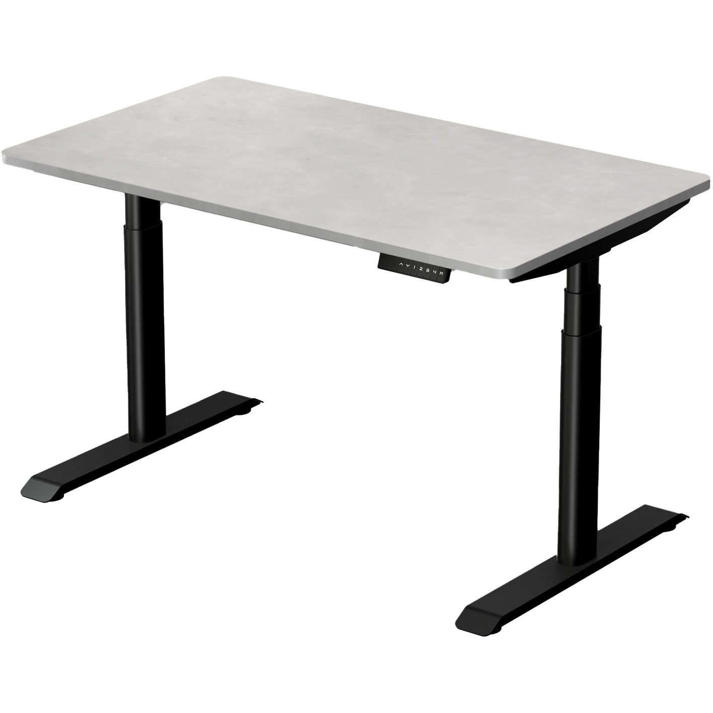 ELD-T1200(SLGY/BK) 電動昇降デスク ハイエンドモデル メモリー機能付き 幅100/120/140 奥行70 高さ57-117cm YAMAZEN(山善) 幅120cm